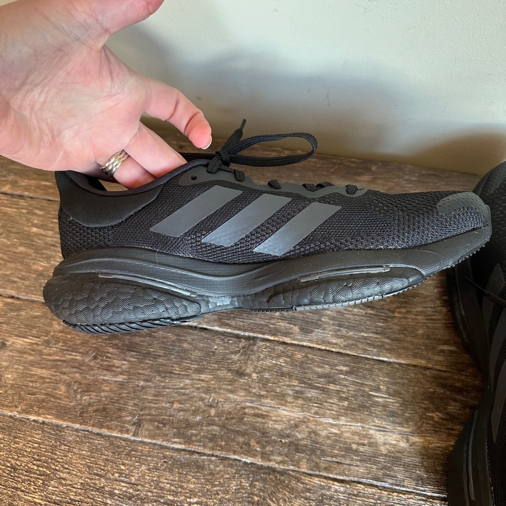 Adidas SolarGlide Glide Boost Running Shoes Men's Black Athletic Sneakers Size 8 - Picture 6 of 10